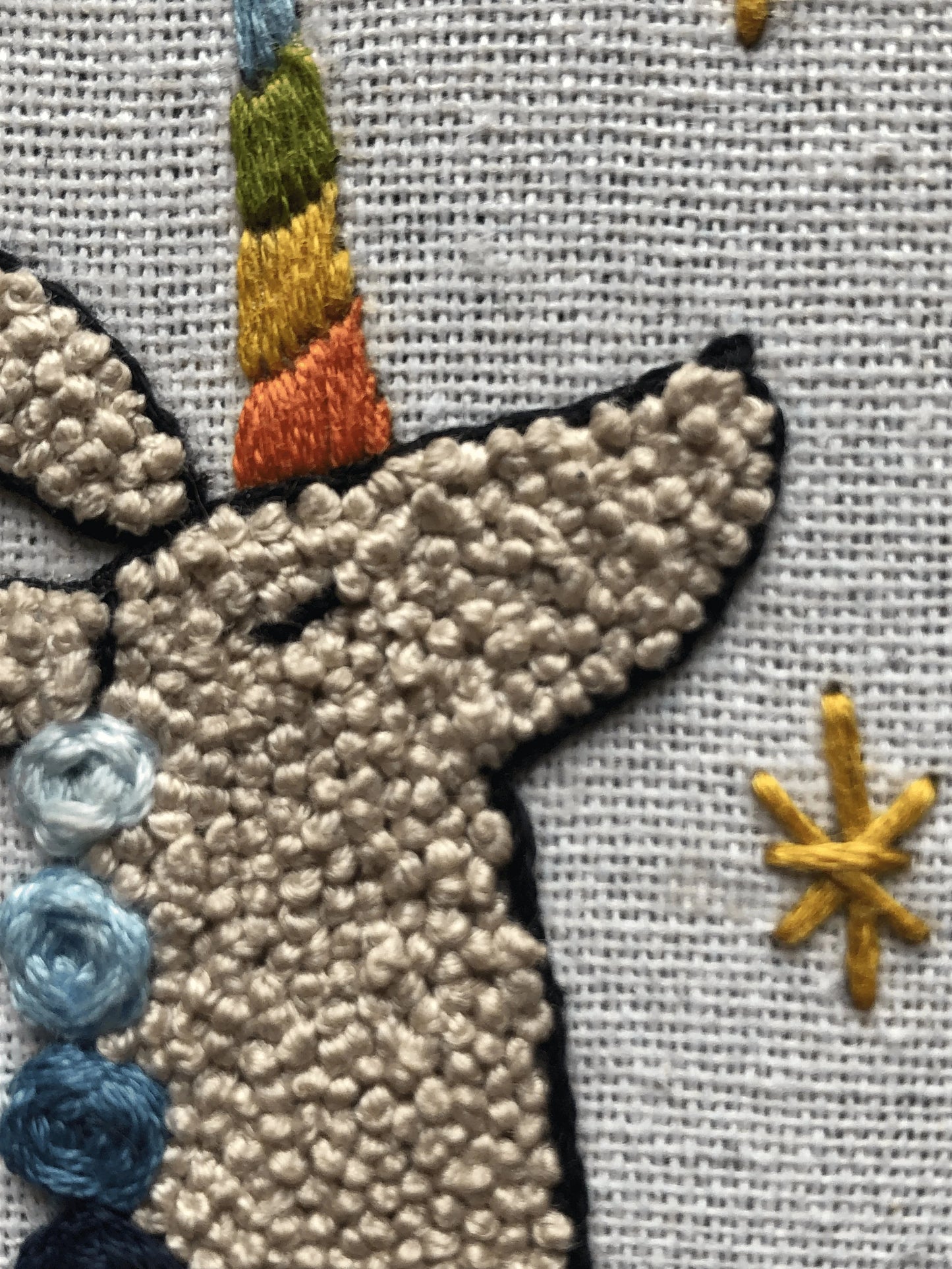 Llamicorn (llama + unicorn) Embroidery Pattern | Digital Download